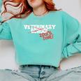 Veterinary School Graduation Class Of 2018 Comfort Colors Sweatshirt Chalky Mint