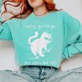 Vibes Are Off Cat Skateboard Introvert Sarcastic Humor Comfort Colors Sweatshirt Chalky Mint