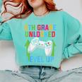 VIDEO GAMER Graduation Student Teacher Last Day School Kids Comfort Colors Sweatshirt Chalky Mint