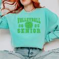Volleyball Senior Night Volleyball Senior 2025 Graduation 16 Comfort Colors Sweatshirt Chalky Mint