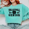 Volleyball Senior Night Volleyball Senior 2025 Graduation 28 Comfort Colors Sweatshirt Chalky Mint