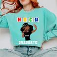 Women HBCU Grad 2025 College Graduation Apparel Comfort Colors Sweatshirt Chalky Mint