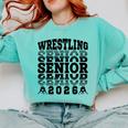 Wrestling Senior 2026 Graduation Comfort Colors Sweatshirt Chalky Mint