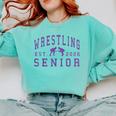 Wrestling Senior Night Wrestling Senior 2026 Graduation 84 Comfort Colors Sweatshirt Chalky Mint
