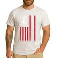 4th Of July US Flag Cheer Dad Shirt For Father's Cheer Men's Casual T-Shirt White