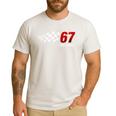 67 Pit Crew Six Seven Racing Birthday Race Car For Dad Mom Men's Casual T-Shirt White