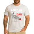 African Grey Parrot Dad Congo Bird Father Men's Casual T-Shirt White