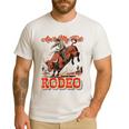 Ain't My First Rodeo Bull Riding Cowboy Dad Rider Boy Men Men's Casual T-Shirt White