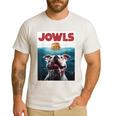 American Bulldog Jowls Burger Bully Dog Mom Dog Dad Men's Casual T-Shirt White