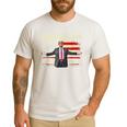 American Flag Trump 2024 Daddy's Home We The People Men's Casual T-Shirt White