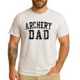 Archery Dad Birthday Classic Bold Font Archery Daddy Men's Casual T-Shirt White