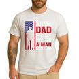 Army Dad Because I Raised A Man With Balls Men's Casual T-Shirt White