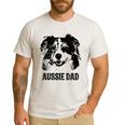 Aussie Dad Australian Shepherd Dog Dad For Men Men's Casual T-Shirt White