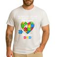Autism Dad Of Autism Daughter Daddy Shirts Autistic Support Men's Casual T-Shirt White Autism Dad Of Autism Daughter Daddy Shirts Autistic Support Men's Casual T-Shirt White