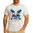 Baseball Drip Dad Father Day Birthday Group Matching Family Men's Casual T-Shirt White