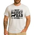 Basset Dad Dog Papa Basset Hound Men Men's Casual T-Shirt White