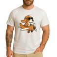 Beagle Flying a Plane Pilot Airplane Dog Mom Dad Men's Casual T-Shirt White Beagle Flying a Plane Pilot Airplane Dog Mom Dad Men's Casual T-Shirt White
