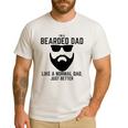 Bearded Dad Beard Humor Superhero Men's Casual T-Shirt White
