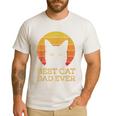 Best Cat Dad Ever Vintage Cat Daddy Fathers Day Men's Casual T-Shirt White