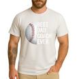 Best Dad Coach Ever Baseball For Sport Lovers Men's Casual T-Shirt White