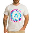 Best Dad Ever Colorful Tie Dye Fathers Day Men's Casual T-Shirt White