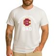 Bethune-Cookman University Wildcats Arched Dad Men's Casual T-Shirt White