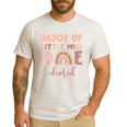 Boho Daddy Of Miss Onederful 1st Birthday Girl Cute Small Men's Casual T-Shirt White