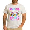 Bonus Dad Of The Birthday Girl Rolling Skate Bday Family Men's Casual T-Shirt White