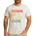 Bowler Husband Dad Bowling Legend Father's Day Men's Casual T-Shirt White