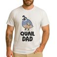 California Quail Bird Dad Quail Dad Men's Casual T-Shirt White California Quail Bird Dad Quail Dad Men's Casual T-Shirt White