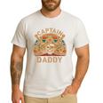 Captain Daddy Pirate Jolly Roger Flag Dad Halloween Men's Casual T-Shirt White