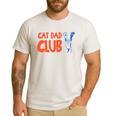 Cat Dad Club Life Is Better With Cats Father's Day 2 Sided Men's Casual T-Shirt White