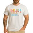 Cat Dad The Man The Myth Snack Dealer Fathers Day Men's Casual T-Shirt White