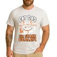Cat Dad The Man The Myth The Snack Dealer Men's Casual T-Shirt White