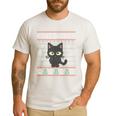 Cat Daddy Ugly Christmas Sweater Pajama Kitty Cat Lover Xmas Men's Casual T-Shirt White