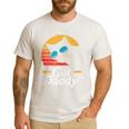 Cat Daddy Vintage 80s Style Cat Retro Sunglasses Distressed Men's Casual T-Shirt White