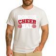 Cheer Stepdad Bonus Cheer Dad Red Men's Casual T-Shirt White
