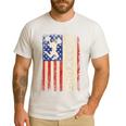 Cheerleader Dad Cheer Dad American US Flag Father Team Men's Casual T-Shirt White