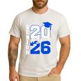 Class Of 2026 Dad Proud Dad Of A 2026 Senior Graduate Men's Casual T-Shirt White