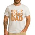Color Guard Dad Flag Flipping Father Men's Casual T-Shirt White
