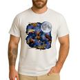 Crested Gecko Moon Retro Reptile Mom Dad Breeder Lover Men's Casual T-Shirt White