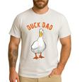 Cute Duck Dad Lover Illustration Duck Owner Men's Casual T-Shirt White Cute Duck Dad Lover Illustration Duck Owner Men's Casual T-Shirt White