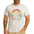 Cute Papa Bear Vintage Father's Day Retro Dad Guitar Men's Casual T-Shirt White Cute Papa Bear Vintage Father's Day Retro Dad Guitar Men's Casual T-Shirt White