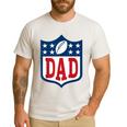 Dad American Football Happy Birthday Family Matching Retro Men's Casual T-Shirt White Dad American Football Happy Birthday Family Matching Retro Men's Casual T-Shirt White