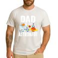 Dad Of The Astronaut Space Astronaut Birthday Family Men's Casual T-Shirt White
