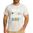 Dad Of The Birthday Boy Astronaut Family Space Planets Men's Casual T-Shirt White