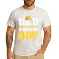 Dad Of The Birthday Boy Construction Birthday Party Hat Men Men's Casual T-Shirt White