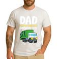 Dad Of The Birthday Boy Garbage Truck Birthday Party Men's Casual T-Shirt White