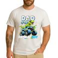 Dad Of The Birthday Boy Monster Truck Dinosaur Party T Rex Men's Casual T-Shirt White