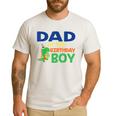 Dad Of The Birthday For Boy Saurus Rex Dinosaur Party Men's Casual T-Shirt White
